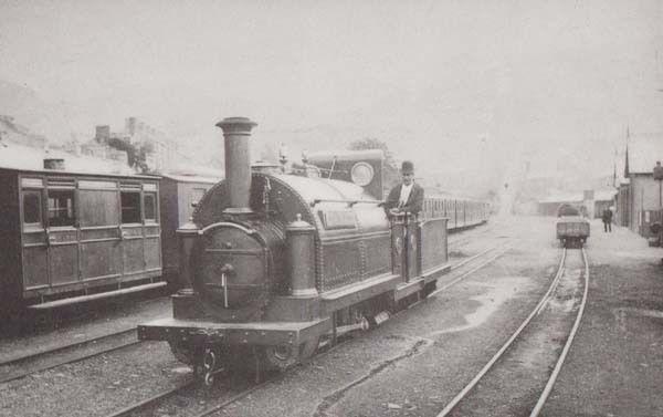 The Welsh Pony Festiniog Narrow Guage Railway Train Driver Wales Postcard