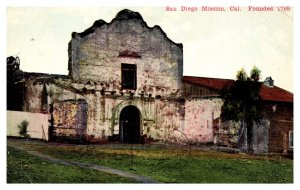 Postcard CA San Diego Mission