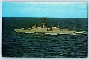 San Pedro California Postcard USS Meyerkord Ocean Escort Destroyer Warship c1960