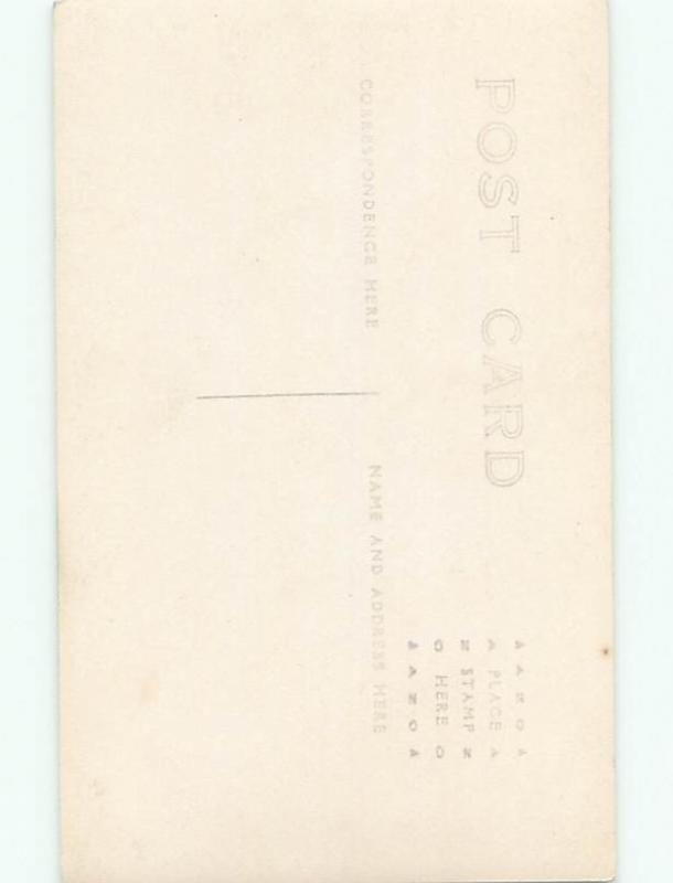 Old rppc BUILDING SCENE Architecture Postcard AB1066