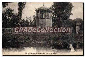 Old Postcard L'Isle Sur Serein Un Coin De La Riviere