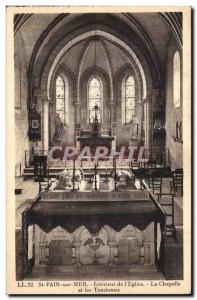 Saint Pair sur Mer - La Chapelle and the Tombs Old Postcard