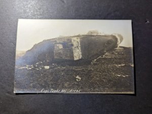 Mint England Tank WWI RPPC Military Postcard