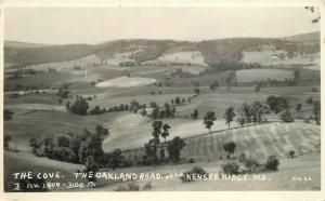 Keyser Ridge Maryland 1920s The Cove Oakland Road RPPC Photo Postcard 11369