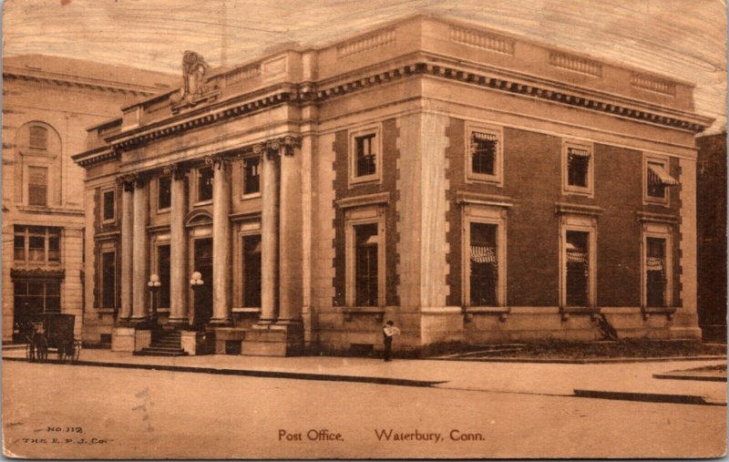 Postcard Post Office in Waterbury, Connecticut