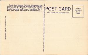 MOAT CASTLE SAN MARCOS ST AUGUSTINE FLORIDA