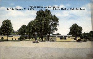 Nashville Tennessee TN Motel c1940s Postcard