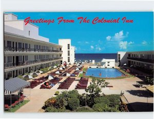 Postcard Greetings From The Colonial Inn, Miami Beach, Florida