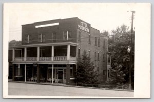 Madison West Virginia RPPC Hotel Madison Originally Martin c1940/50 Postcard C21