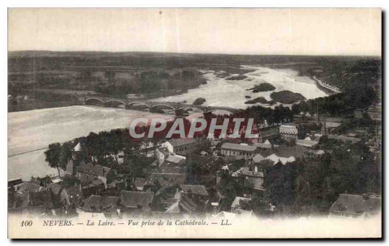 Old Postcard Nievre Loire View from the Cathedral LL