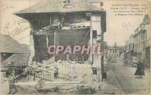 'Old Postcard Pont l''Eveque Oise A House Pont l''Eveque Army'