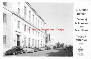 AZ, Tucson, Arizona, RPPC, Post Office Building, Frashers No X200