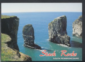 Wales Postcard - Stack Rocks, South Pembrokeshire    RR5488