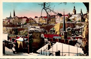 Luxembourg En Hiver Vu de la Rue de Treves