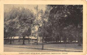 Jacksonville Illinois Passavant Memorial Hospital Antique Postcard K87024