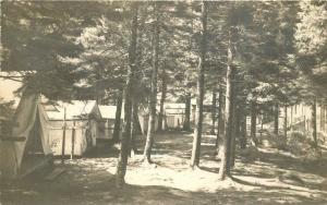 Appalachian Camp Echo Lake Park 1954 RPPC  Postcard Mount Desert Maine 11551