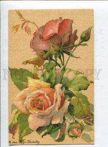 415934 Style KLEIN Pink ROSES Flowers Vintage LAPINA #2842 PC