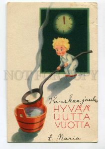 3041160 Hungry Little Boy GNOME by ARNOLD TILGMANN old NEW YEAR