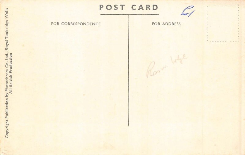 Wales Chepstow Castle Bridge vintage postcard