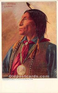 Chief Wolf Robe Cheyenne Indian Unused 