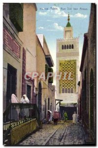 Old Postcard Tunis Rue Sidi Ben Arous