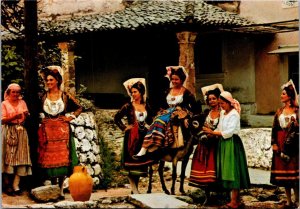 Greece Corfu Ladies In Local Costumes