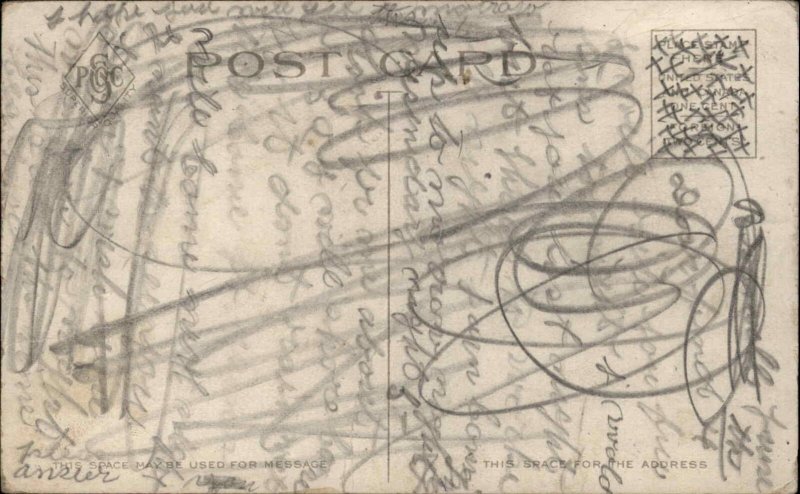 New Electric Train Car B&A Railroad c1910 Vintage Postcard 