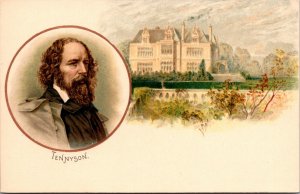 Postcard Portrait of Alfred Tennyson 1st Baron Tennyson FRS English poet~4598