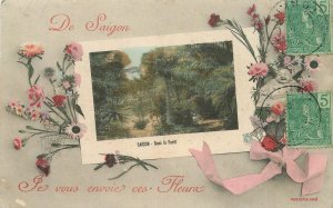 Postcard Saigon Vietnam 1907 French Indonesia Franked  23-5581