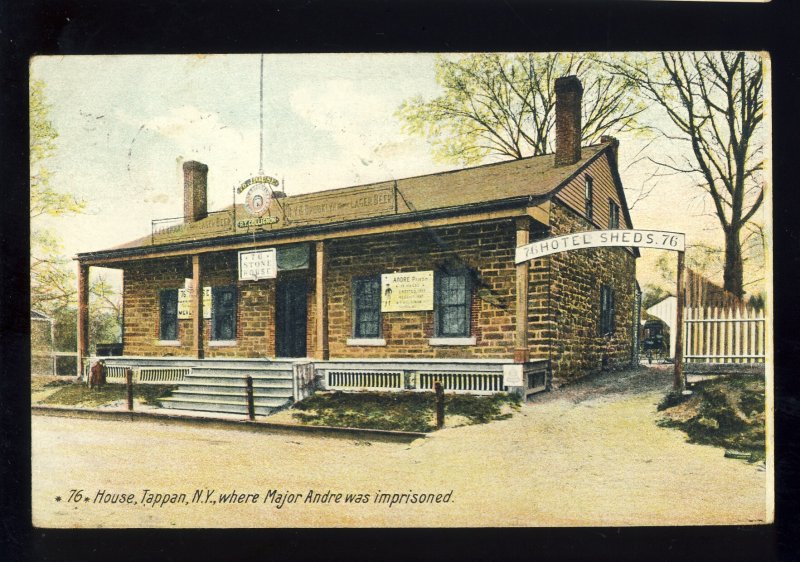 Tappan, New York/NY Postcard, House Of Imprisoned Major Andre*, 1907!