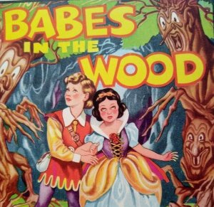 Babes In The Woods Theatre Show Mini Print 1930's Original Forest Tree Creatures