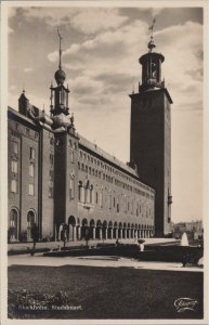 Sweden Stockholm Stadshuset Vintage RPPC C145