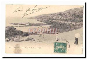 Pornic Old Postcard Beach Sablons