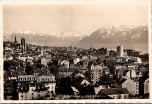 Switzerland Lausanne General View Real Photo