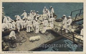 U.S. Marines Embarking for a cruise Military Unused light corner wear, slight...