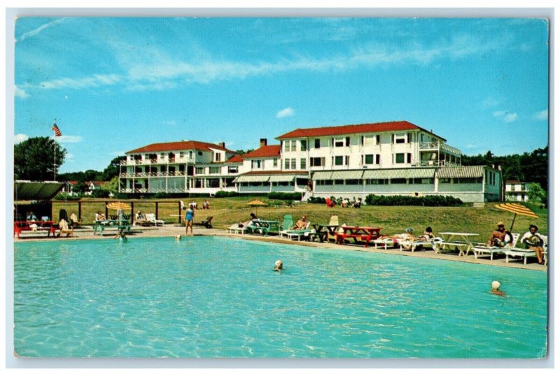 c1950's Shawmut Inn, On The Oceanfront Kennebunkport Maine ME Vintage Postcard 