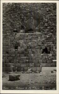 Cairo Egypt Steps of Cheops Pyramid Real Photo Postcard #2