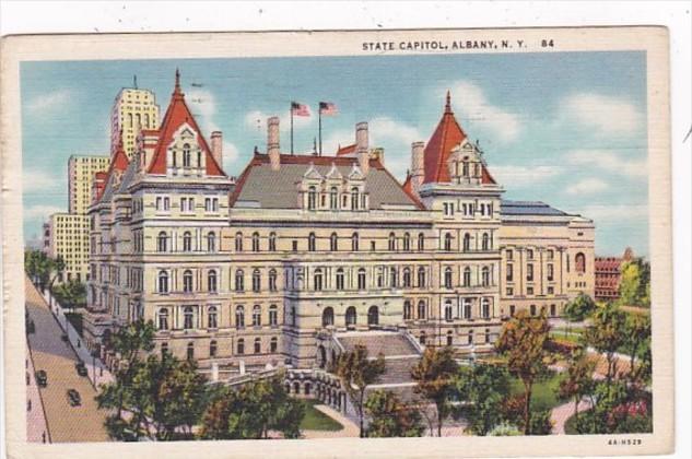 New York Albany State Capitol Building 1950 Curteich