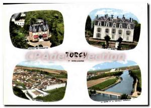 Postcard Modern Torcy (S & M) Chateau Charmettes The general view town Marl a...