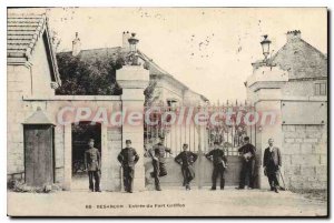 Old Postcard Besancon Entree Du Fort Griffon