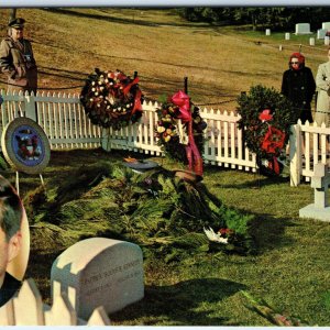 c1960s Arlington, VA John F Kennedy Grave Site Cemetery Burial Chrome PC A313