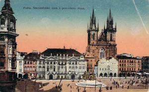 Praha - Staromestske nam s pomnikem Husa