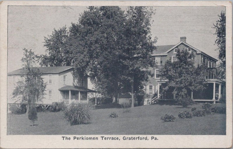 Postcard The Perkiomen Terrace  Graterford PA