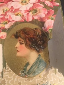 Valentine Day, Winsch, Samuel L Schmucker, Lock Booklet, Woman's Head