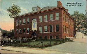 Newburyport MA Jackman School c1910 Postcard
