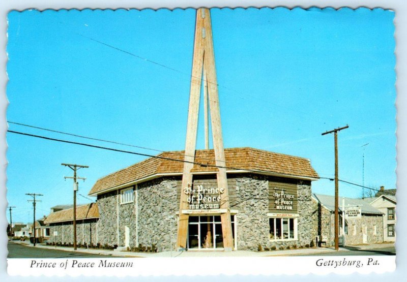 3 Postcards GETTYSBURG, PA~ Artist Paul Cunningham PRINCE OF PEACE MUSEUM 4x6