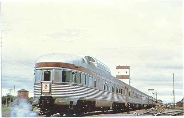 Canadian Pacific Railway 'Dominion Departs Portage La Prairie Manitoba