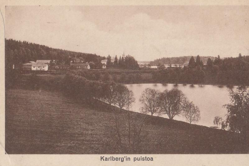 Karlberg In Pulstoa Finland Antique Postcard