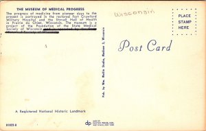 Museum Medical Progress Fort Crawford Military Hospital Postcard VTG UNP Dexter 