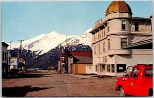 Skagway Alaska White Pass And Yukon Railway Golden North Hotel Postcard